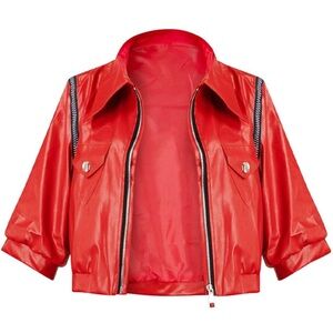 Rise of the Red costume PU jacket 
Women's Jacket